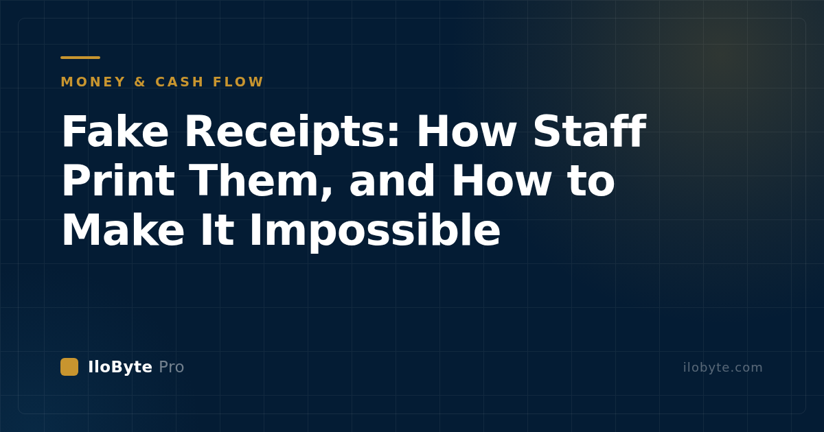 Fake Receipts: How Staff Print Them, and How to Make It Impossible