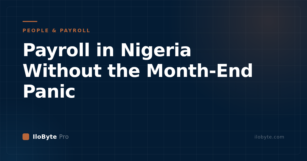 Payroll in Nigeria Without the Month-End Panic