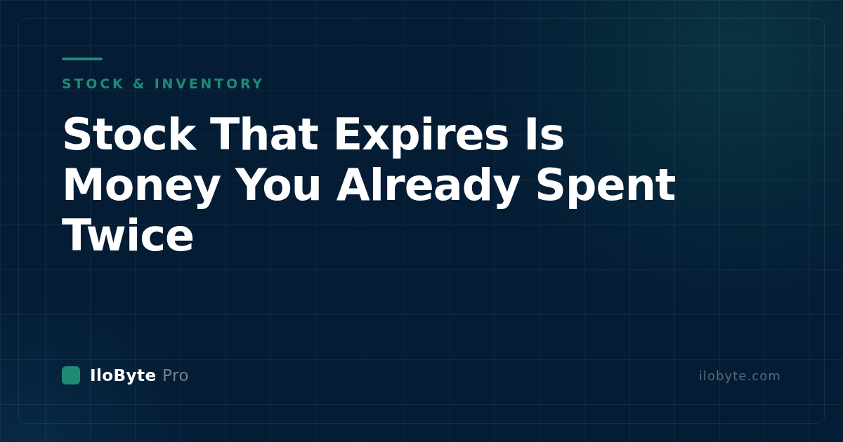 Stock That Expires Is Money You Already Spent Twice