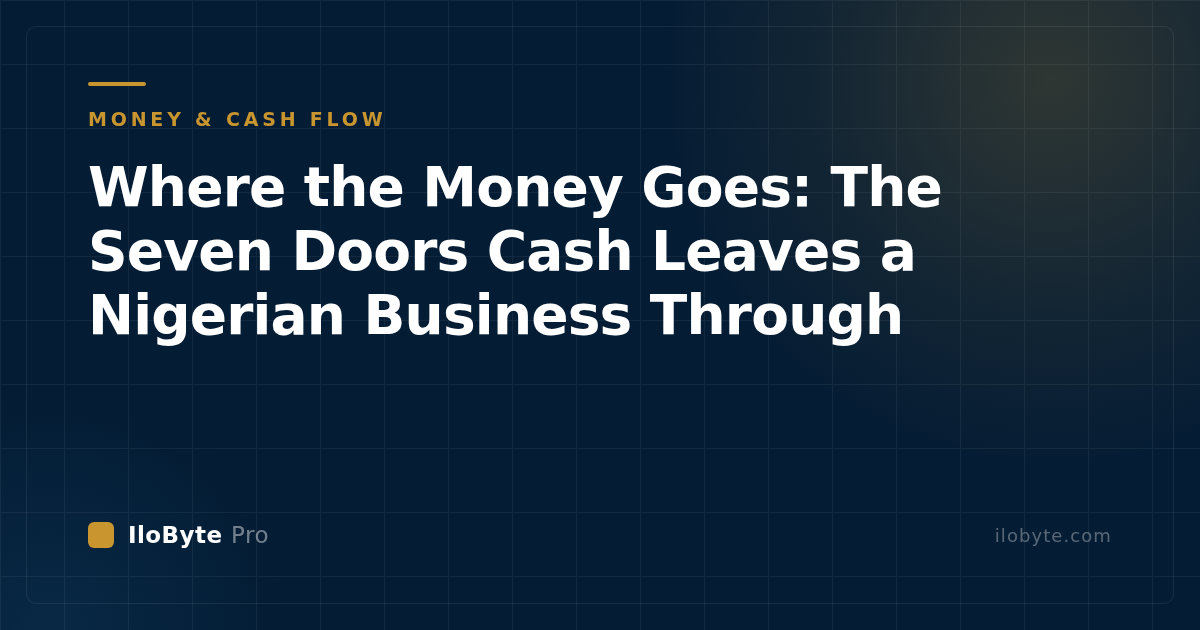 Where the Money Goes: The Seven Doors Cash Leaves a Nigerian Business Through